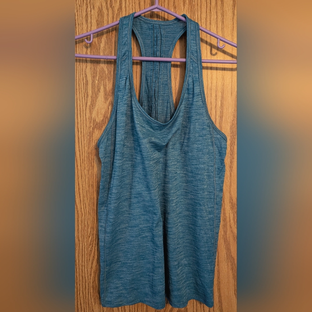 Lululemon Singlet Tank Heathered Blue Womens M
